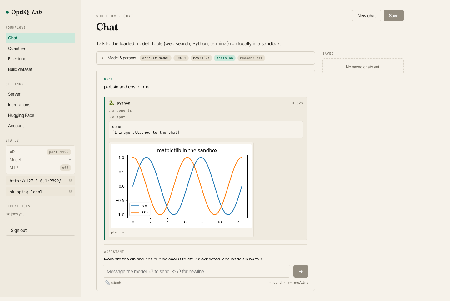 Chat workflow